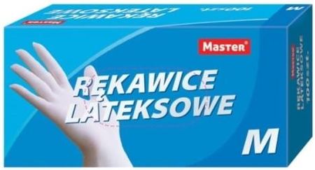 Master Rękawice Lateksowe Pudrowe Rozmiar M Ika 100szt. (IK020)