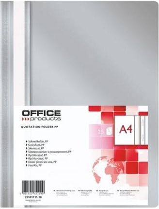 Office Products Skoroszyt Zwykły A4 Miękki Szary 21101111-10 (PB3155)