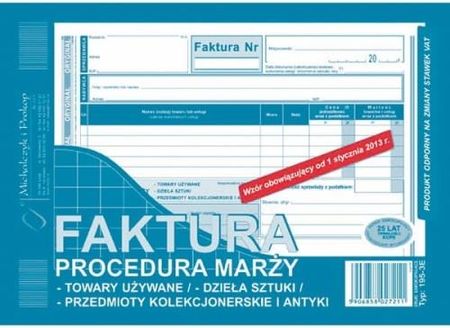 Michalczyk I Prokop Druk Samokopiujący Faktura Procedura Marży A5 80 Kartek 195-3E (MP440)