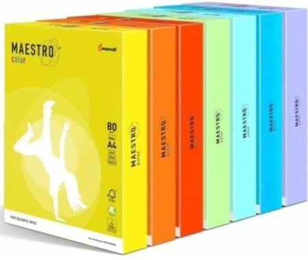 Maestro Papier Ksero Kolor A4 80 Pastel Iq Maestro Błękit Arktyczny 500Szt. Obl70 (IG256OBL70)