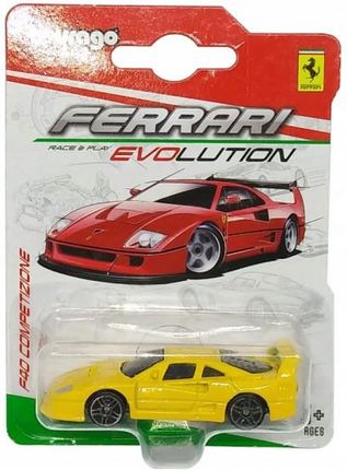 Swede Autko Metalowe Ferrari Żółty