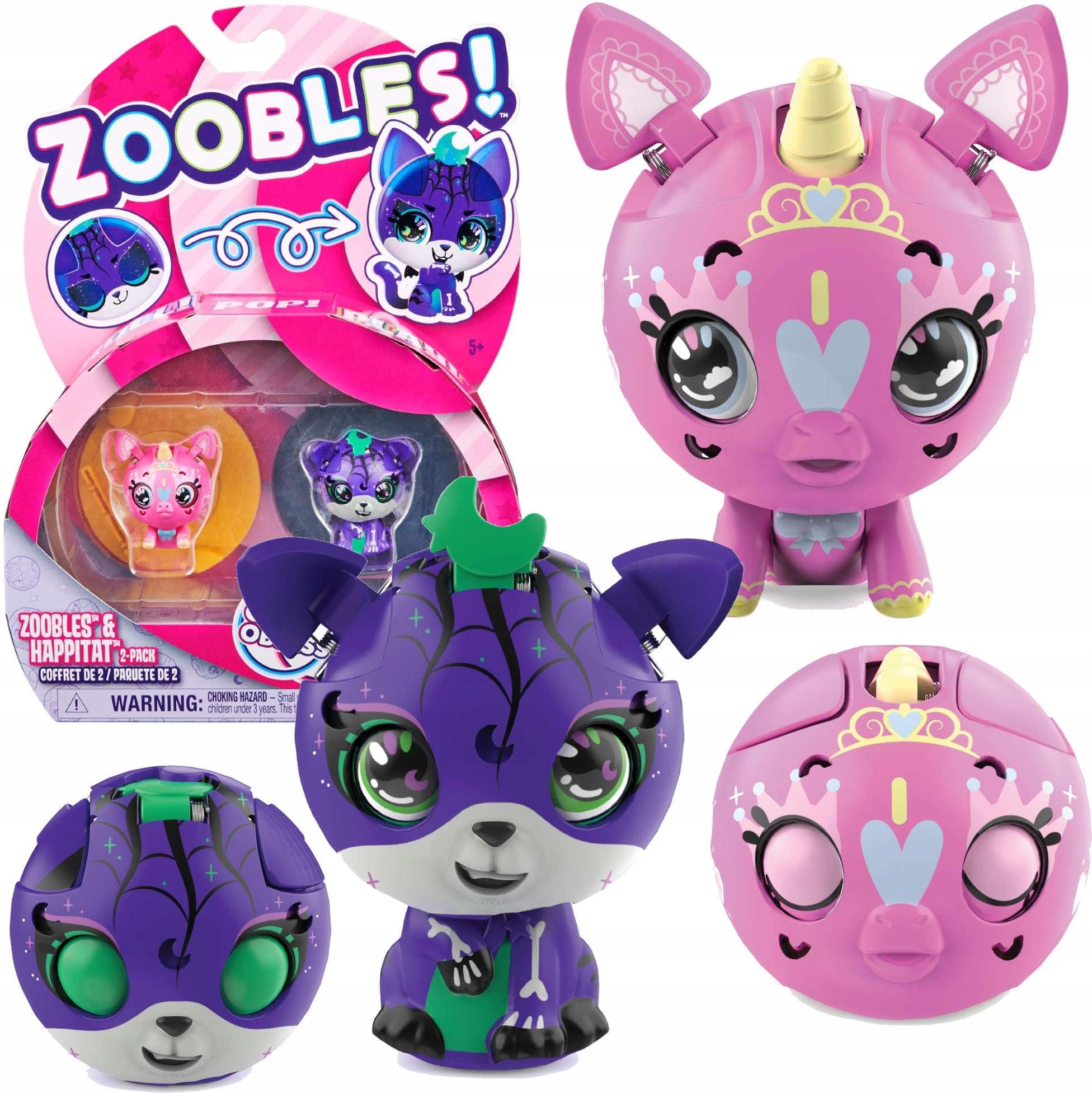 Spin Master Zoobles 2 Zwierzątka Figurki Jednorożec Tygrys Ceny i