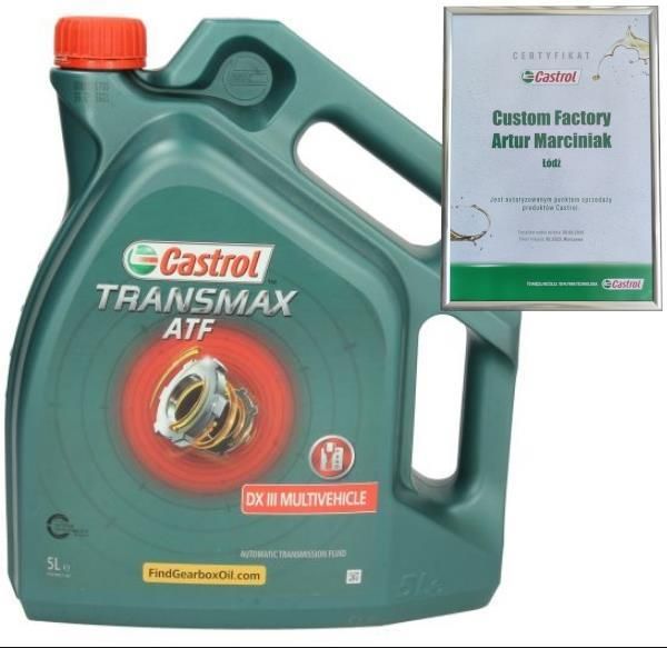 Castrol Olej Transmax Atf Dx Iii Mv 5L Dex Iiih - opinie i