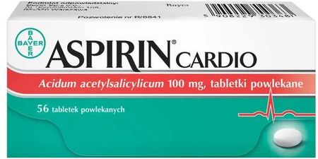Aspirin Cardio, 100 mg, tabletki powlekane, 56 sztuk