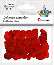Zdjęcie Titanum Aplikacje Materiałowe Serca 17X20Mm Czerwone 80szt. 13178148231 - Śrem