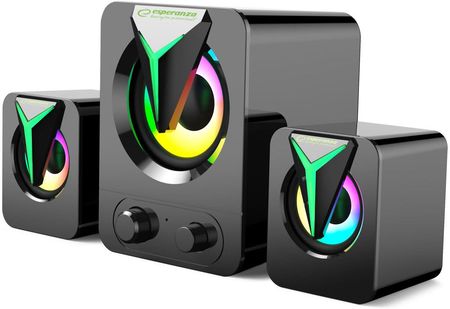 Głośniki komputerowe 2.1 Esperanza SOPRANO USB LED Rainbow
