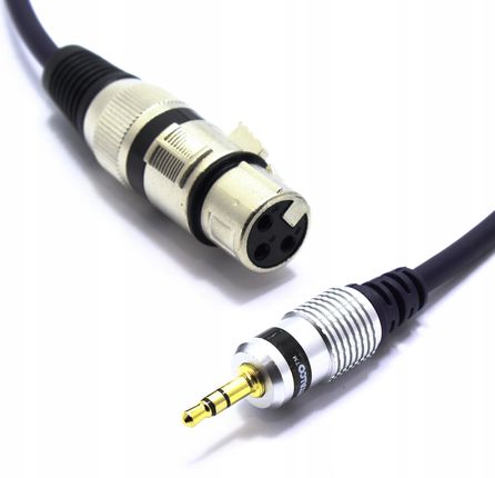 Kabel Mikrofonowy Jack 3,5MM Xlr Żeński MK21 1M