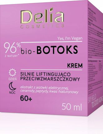 Delia Cosmetics Delia Bio Botoks Silnie Liftingujący Krem 60+ 50 ml