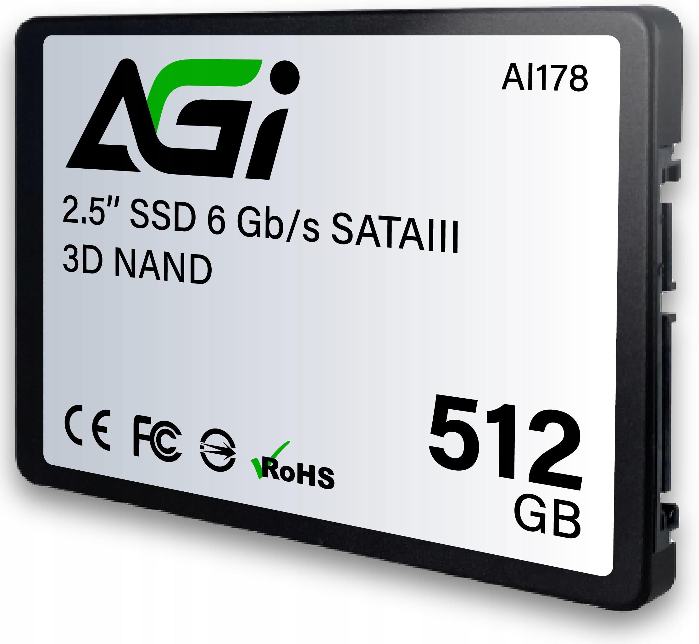 Dysk SSD AGI AI178 512GB 2,5 (AGI512G17AI178) - Opinie i ceny na