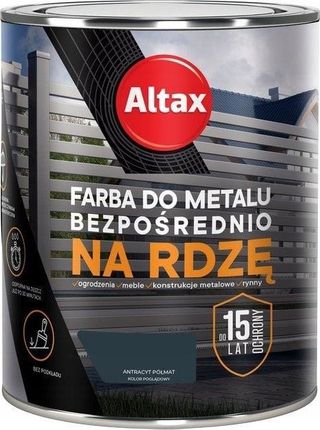 Altax Farba Do Metalu Antracyt Mat 0,75l