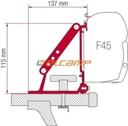 Fiamma Zestaw Adapterów Do Markizy F35 Pro/F45/F70/ Compass Auto Kit 98655310