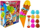 Gra zręcznościowa Lody w wafelku kolorowa piramidk - Leantoys