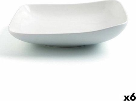 Ariane Talerz Głęboki Vital Kwadratowy Ceramika Biały 21Cm 6Szt.