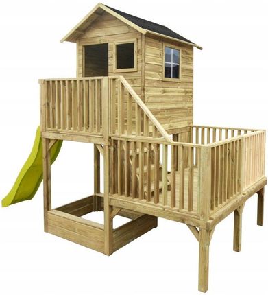 4Iq Drewniany Domek Dla Dzieci Hubert Długi Ślizg