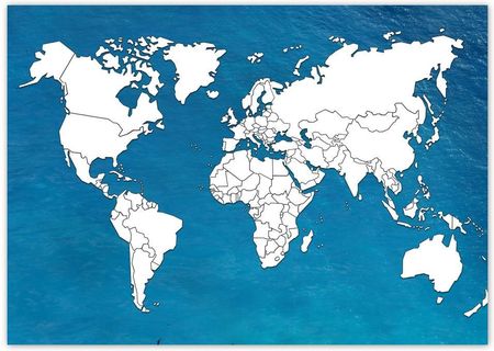 Plakaty A3 Poziom Mapa świata