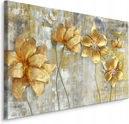 Obraz Do Salonu Kwiaty Abstrakcja Dekor 3D 70x50