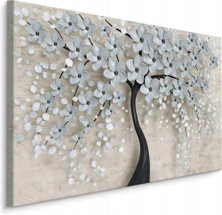 Obraz Do Salonu Ciemne Drzewo Abstrakcja 3D 120x80