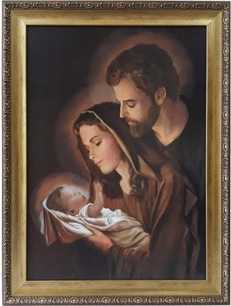 Obraz Religijny 62x82 Świętej Rodziny Jezus Józef