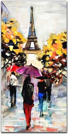 Obraz na szkle na ścianę 50x100 cm Paryż parasol