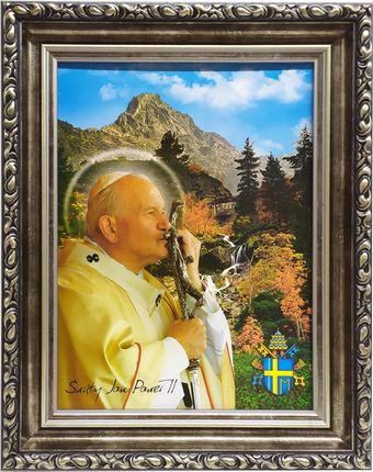 Obraz Świętego Papieża Jana Pawła II Karol Wojtyła