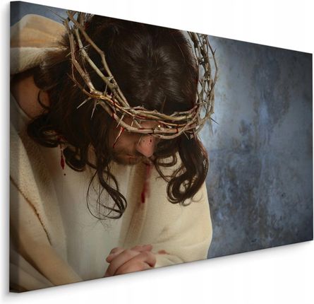 Obraz Ścienny Jezus W Koronie Cierniowej 3D 100x70
