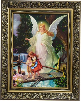 Święty Obraz Na Ścianę 40X50 Anioła Stróża Aniołka