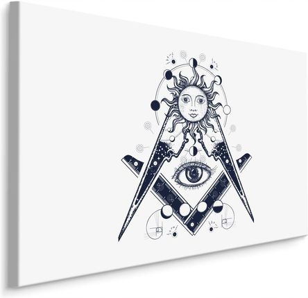 Obraz Oko Symbol Masoński Religia Duchowość 40x30