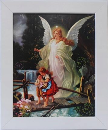Obraz Na Chrzest Aniołka Stróża Anioła 25X30