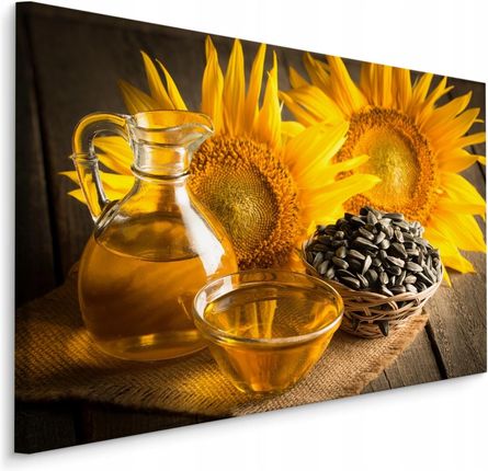 Obraz do kuchni słoneczniki kwiaty nasiona 120x80