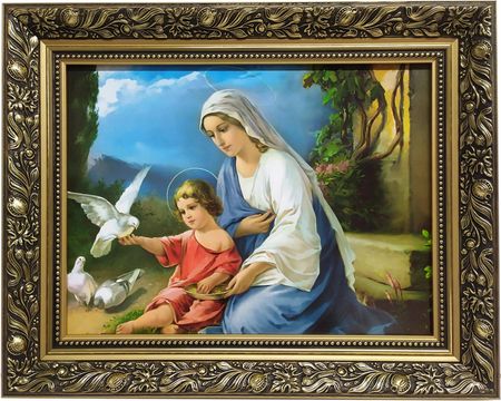 Święty Obraz Na Ścianę 40X50 Maryi Z Jezuskiem