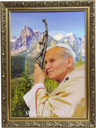Obraz W Ramie 60X80 Papieża Św. Jana Pawła II