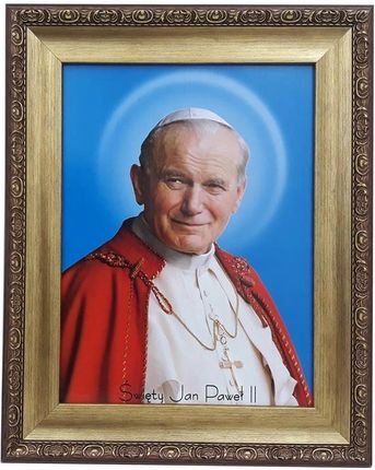 Obraz Religijny 42x52 Świętego Papieża Jana Pawła