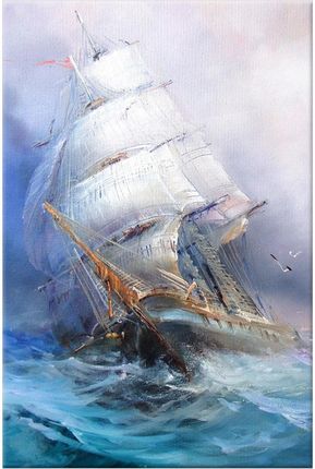 Obraz 60x90 Statek Żaglowiec Płótno