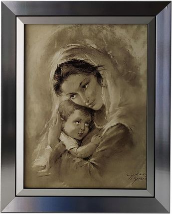 Obraz Religijny 40X50 Matki Boskiej Karmiącej Sepi