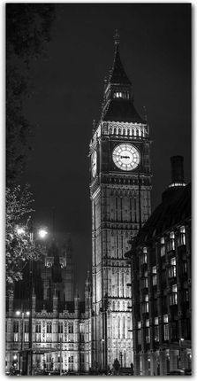 Obraz szklany grafika 60x120 Czarno-biały Londyn