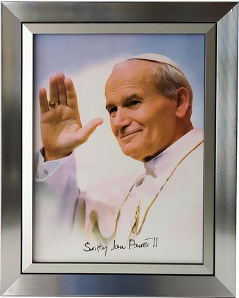 Obraz Religijny W Ramie 40X50 Papież Jan Paweł II