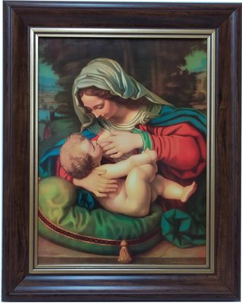 Obraz W Ramie 40X50 Matka Boska Boża Karmiąca