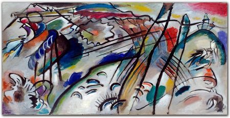 Obraz na płótnie Kandinsky abstrakcja 140x70 cm