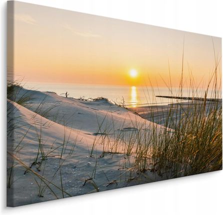 Obraz do salonu zachód słońca Plaża morze 30x20