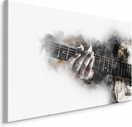 Obraz do salonu abstrakcja gitara muzyka 120x80