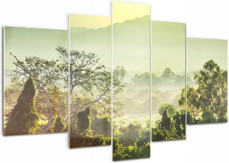 Obraz szklany duży tryptyk na ścianę Dżungla