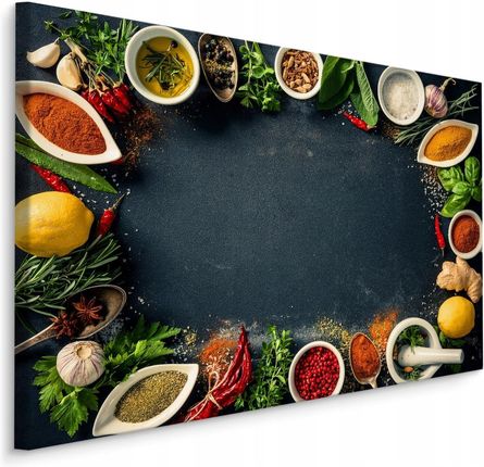 Obraz do kuchni Kolorowe przyprawy warzywa 120x80
