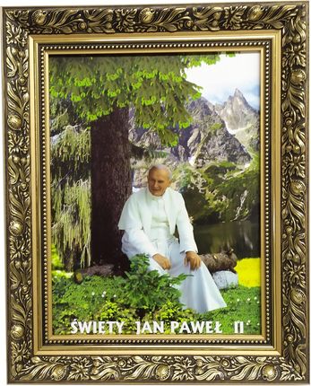 Święty Obraz Na Ścianę 40X50 Papieża Jana Pawła II