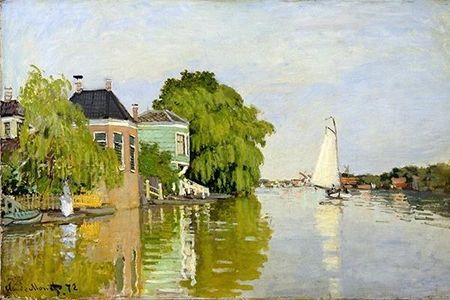 Obraz Houses on the Achterzaan- Claude Monet 45x30