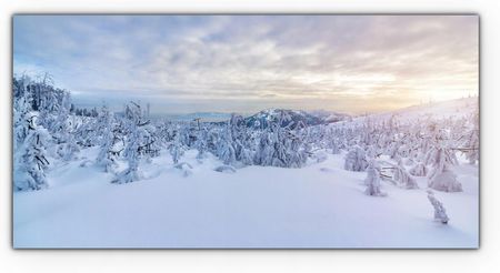 Obraz na płótnie do salonu 140x70 Śnieg Zima Góry