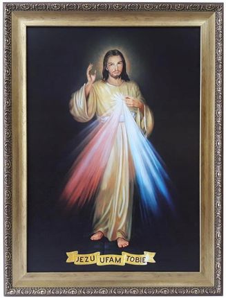 Obraz Na Ścianę Religijny 62x82 Jezu Ufam Tobie