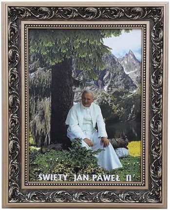 Obraz Religijny W Ramie 42X52 Papież Jan Paweł II