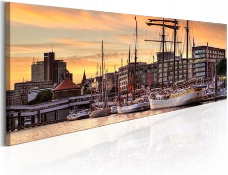 Obraz Port w Hamburgu 150X50