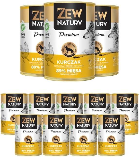 Zew Natury Co To Znaczy Karma Zew Natury Karma 89% Mięsa Kurczak 12x400G - Ceny i opinie - Ceneo.pl