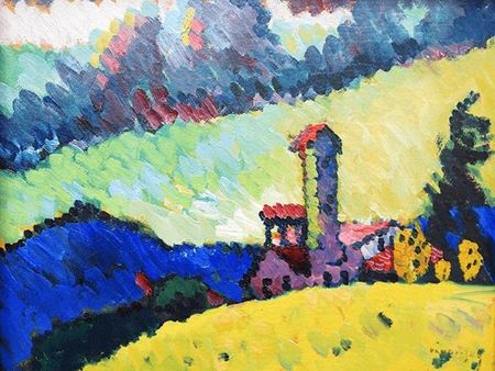 Obraz Study for Landscape Kandinsky 60x45